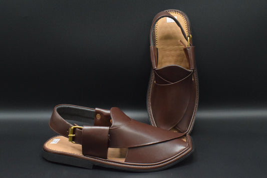 Shop Now The Best Smart Zalmi Cow Leather Peshawari Chappal