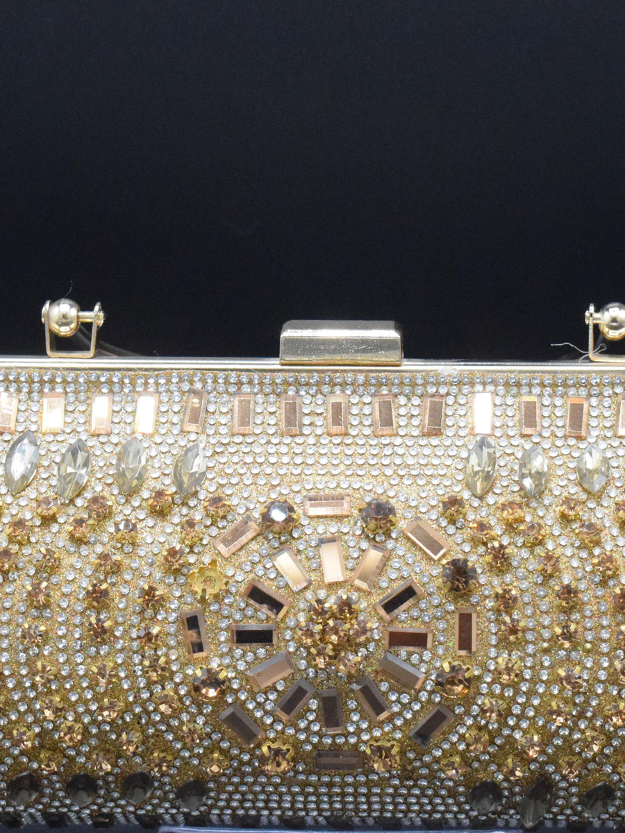 Shop The Premium Party Wear Golden Hand Clutches at 4feetstore