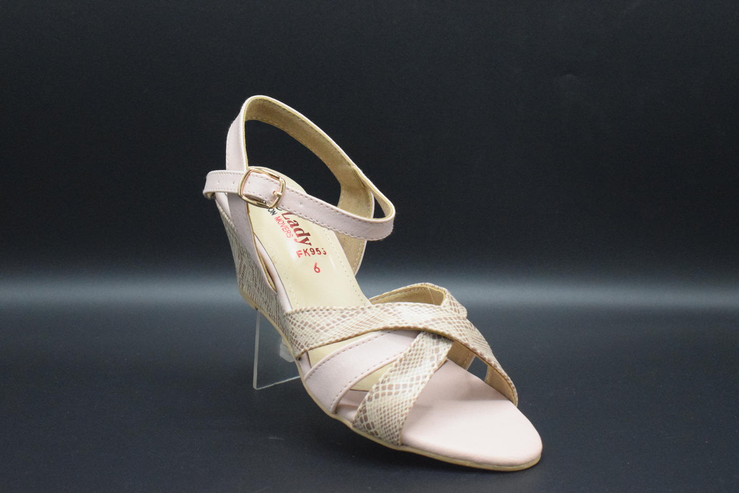 Buy Now Ladies Pink Mid heels Sandals at 4feet