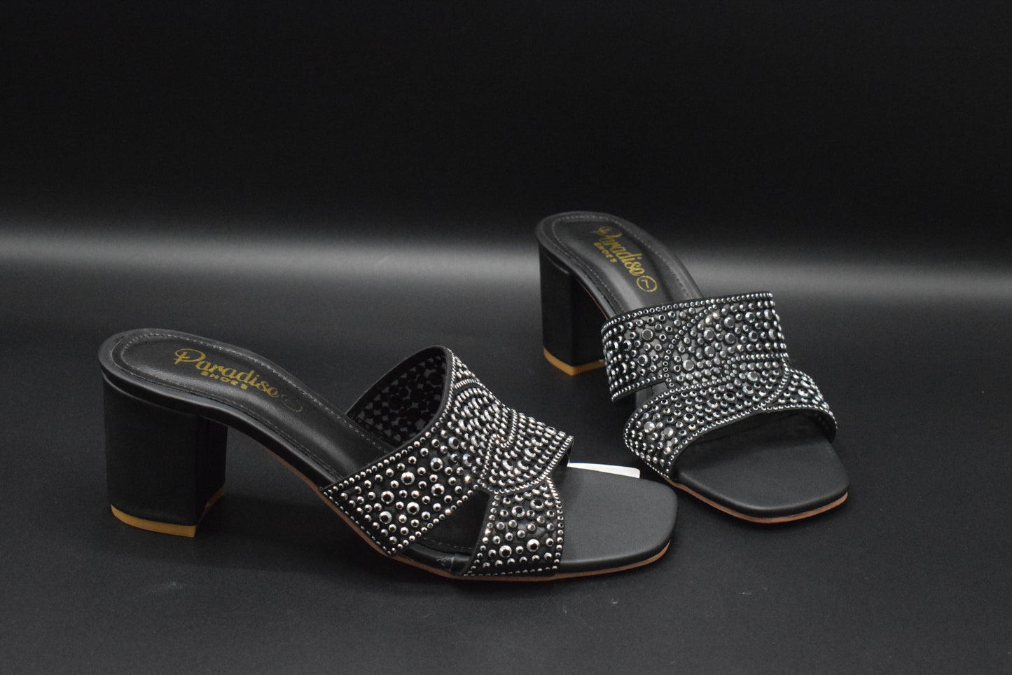 Buy Premium Class Party wear Black Block Heel