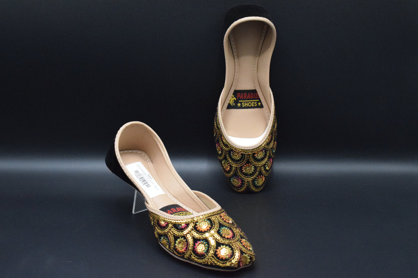 Shop Premium Leather Black Handmade Khussa