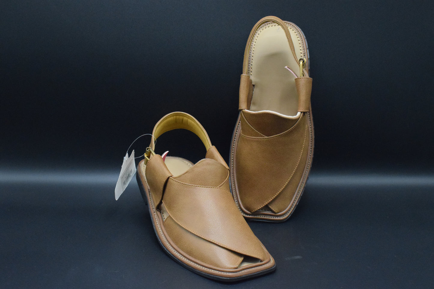 Shop Now Smart zalmi Dots Premium Cow leather Peshawari Chappal