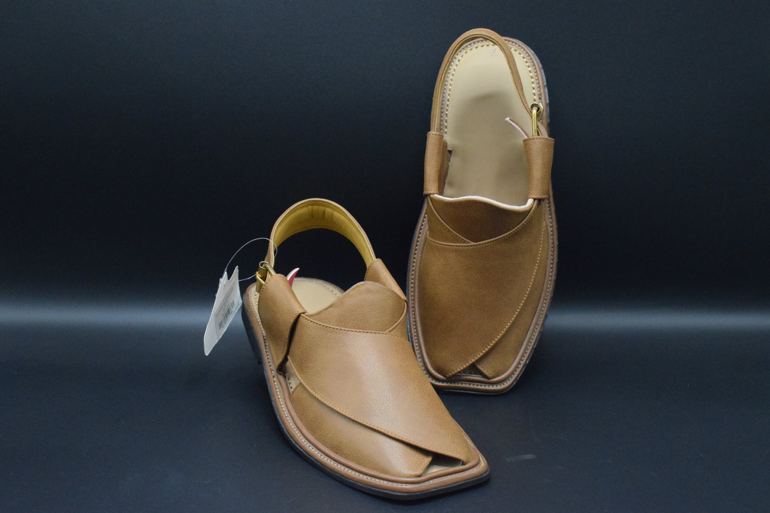 Shop Now Smart zalmi Dots Premium Cow leather Peshawari Chappal