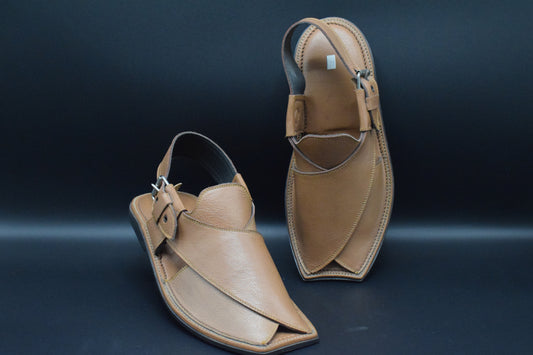 Shop Premium Cut Piece Leather Peshawari Chappal
