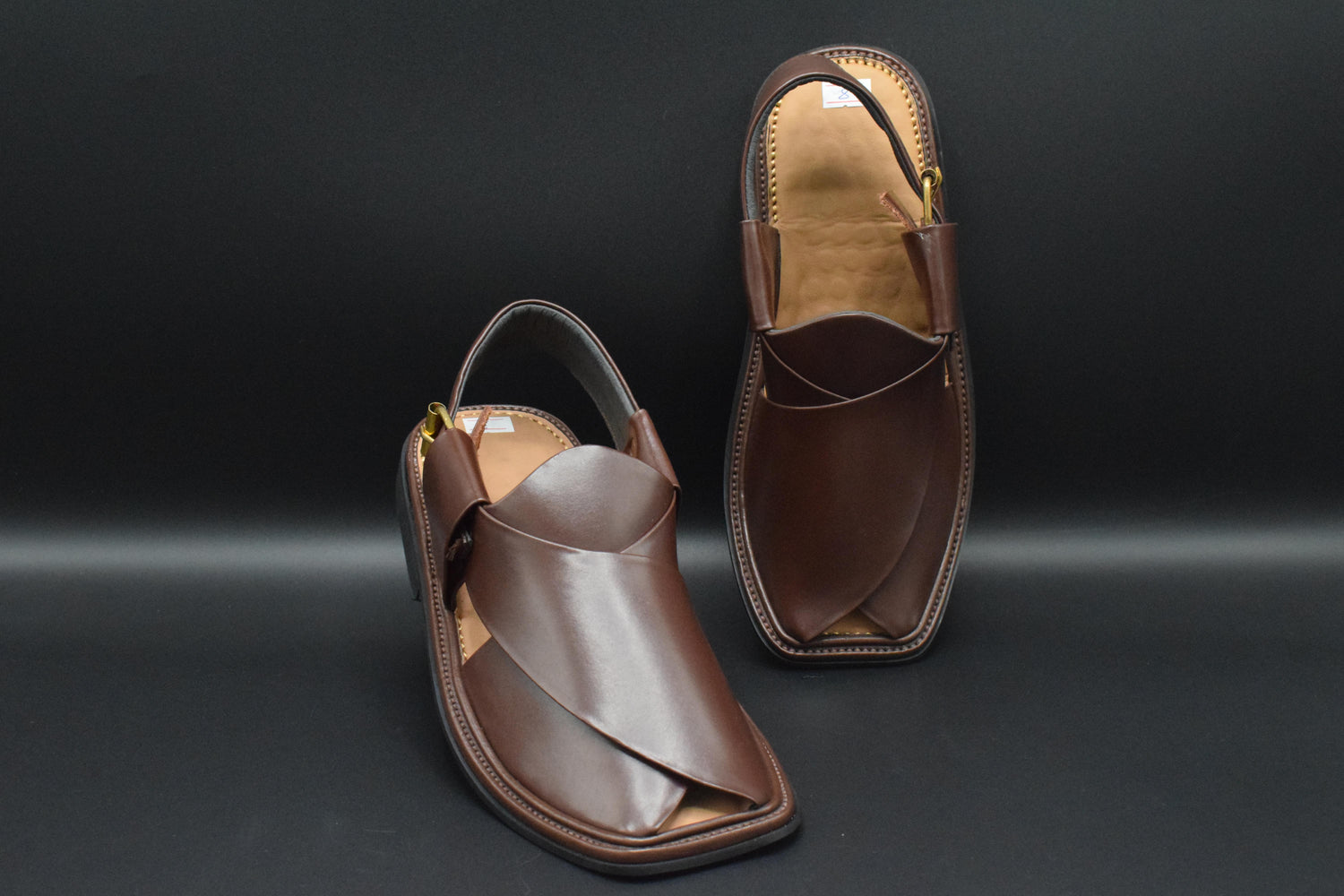 Shop Now The Best Smart Zalmi Cow Leather Peshawari Chappal