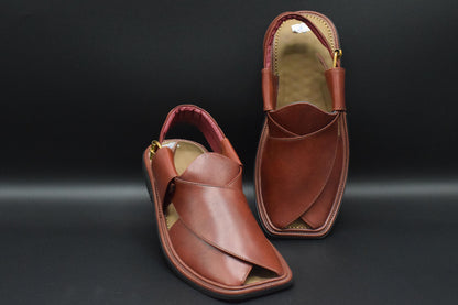 Buy Now Red Classical Smart Zalmi Peshawari Chappal At 4feet