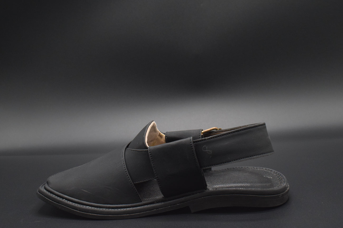 Shop Black Mate Smart zalmi Peshawari Chappal