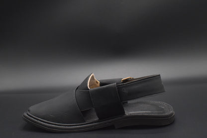 Shop Black Mate Smart zalmi Peshawari Chappal