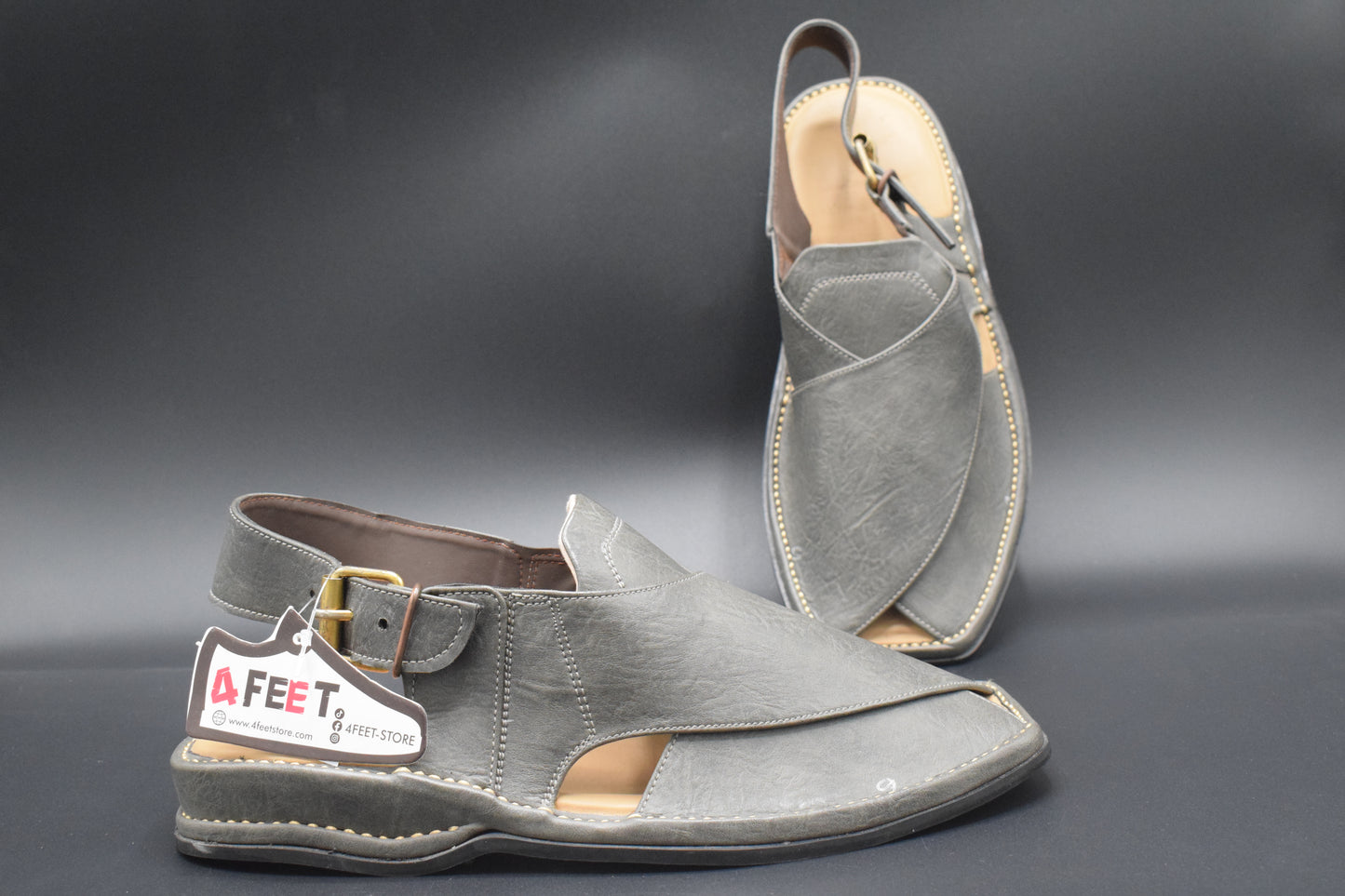 Buy Zardari Leather Peshawari Chappal 2026