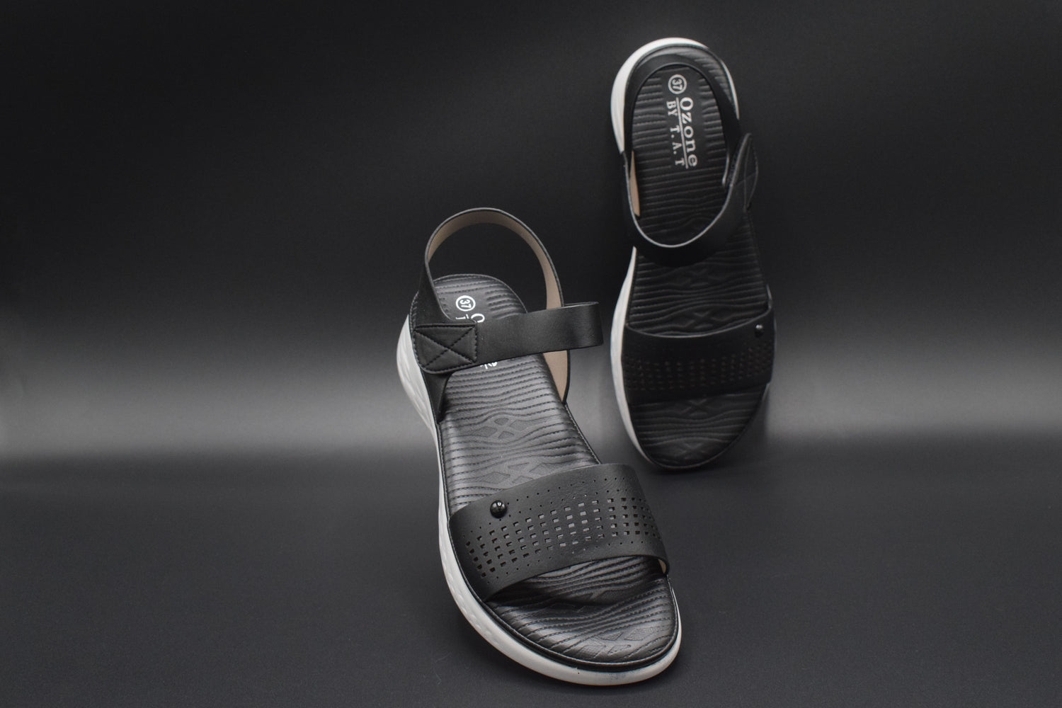 Shop Black Summer Sandals at 4feetStore Peshawar